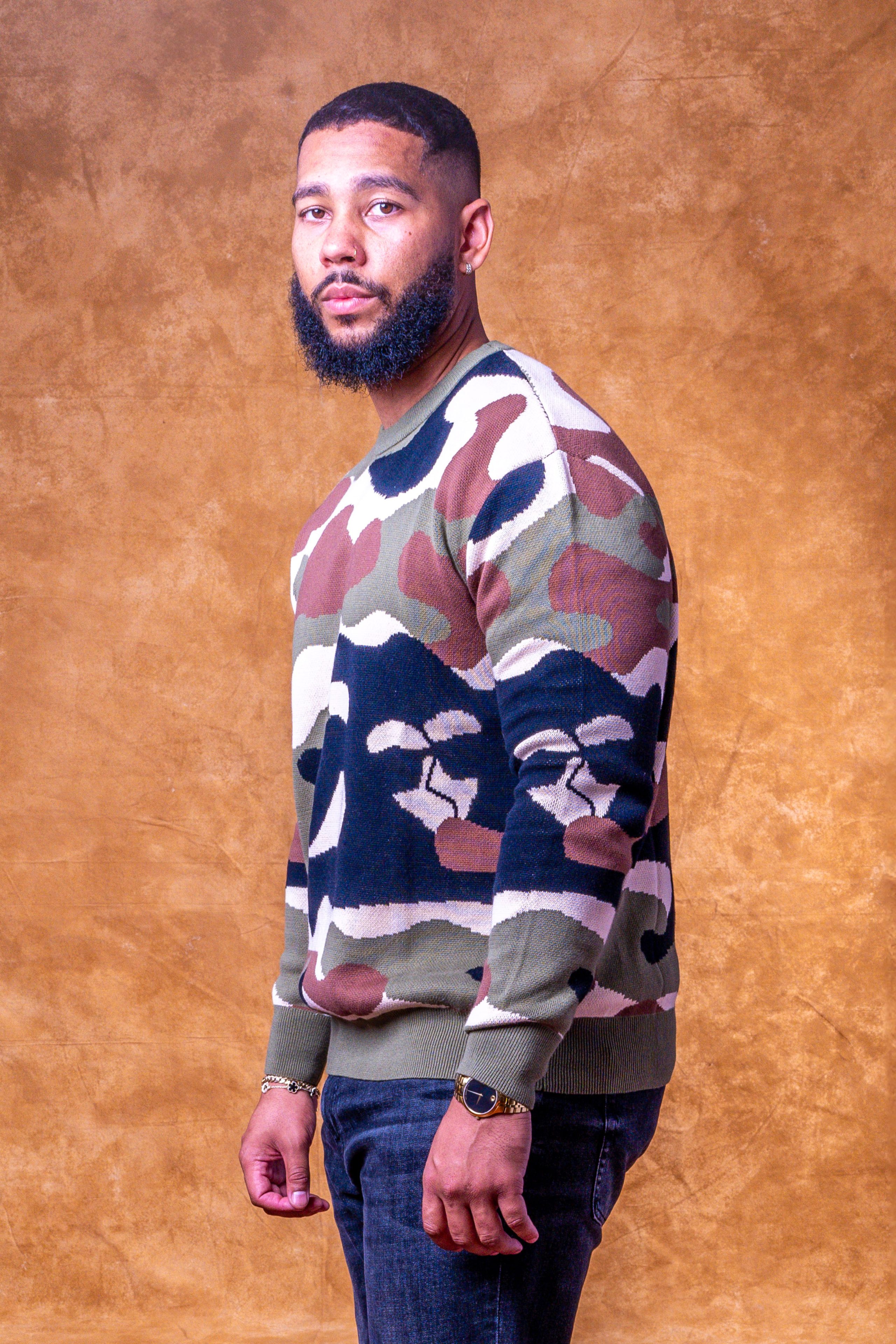 Premium Camo Crewneck Sweater