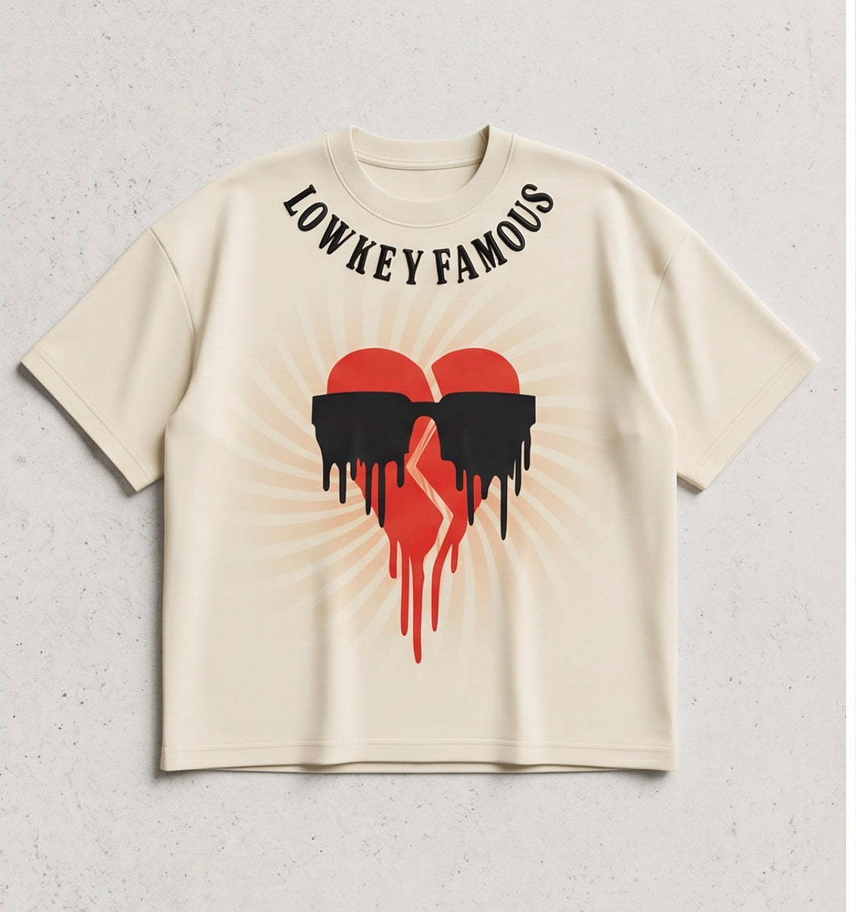 Lowkey Famous Sail/Cream T-Shirt (Copy)